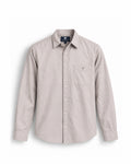Caddy Couture Cotton Linen Blend Shirt in Stone, front product view